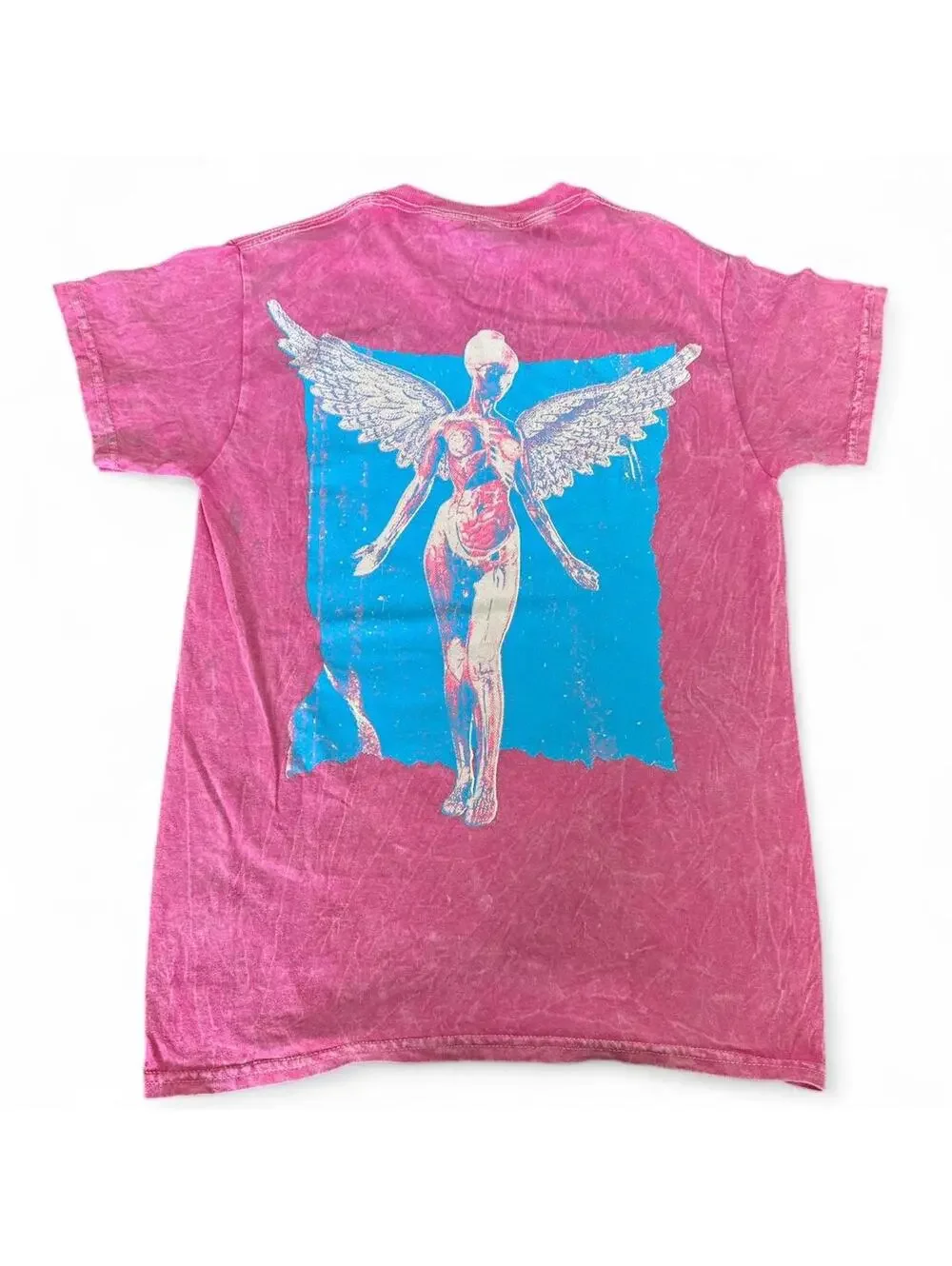 NIRVANA In Utero Pink & Blue Tee - Small